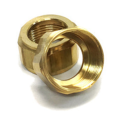 Brass Replacement Gauge Glass Nuts (6-Pack)
