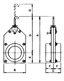 2-1/2" Threaded Blast Gate Valve