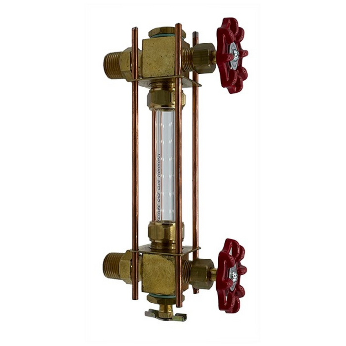 WG9-300 & WG9-350 Series Square Pattern Brass Liquid Level Gauges