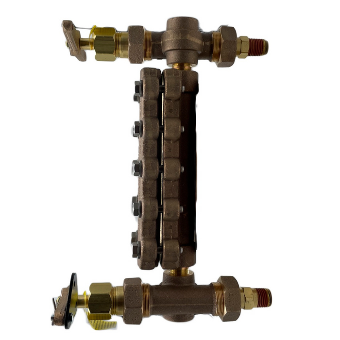 Model 897 - 899 Bronze Reflex Liquid Level Sight Glass with Quick-Opening Valve Kit