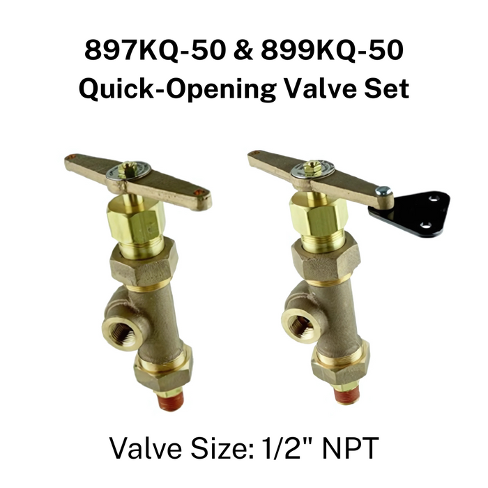 United Brass Bronze Reflex Sight Glass & Valve Kit for McDonnell Miller Water Columns 157, 193, 194