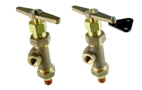 Model 897 - 899 Bronze Reflex Liquid Level Sight Glass with Quick-Opening Valve Kit